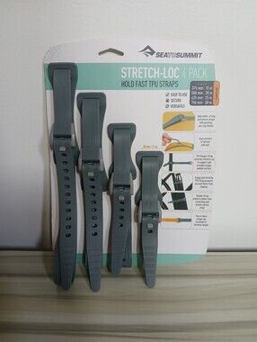 Sea To Summit Stretch-Loc Hold Fast TPU Straps 4 Pack Dusk